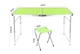 Стол для пикника Folding table складной и 4 стула Зеленый - изображение 3