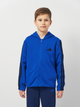Подростковый спортивный костюм (толстовка + штаны) Adidas J 3S Ft Ts 220 JE0311 170-176 см Синий/Белый (4067901537796) - изображение 3