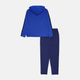 Подростковый спортивный костюм (толстовка + штаны) Adidas J 3S Ft Ts 220 JE0311 146-152 см Синий/Белый (4067901537772) - изображение 8