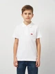 Детская футболка-поло для мальчика Levi's Lvb Back Neck Tape Polo 9EA893-W3B 134-140 см (10A) Белая (3666643005986) - изображение 1