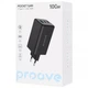 Сетевое зарядное устройство Proove WCPG10012201 Pocket GaN 100W с 2×Type-C и USB, QC 4.0+ и PD 3.0 Black - изображение 2