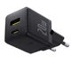 Cетевое зарядное устройство Baseus P10111608113-00 Palm Fast Charger 20W с двумя портами Type-C + USB Black - изображение 1