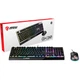 Игровой комплект MSI Vigor GK30 COMBO: проволочная клавиатура и мышка с RGB-подсветкой, USB, 5000 DPI, черный - изображение 8