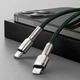 Кабель Baseus CATLJK-B06 Cafule Metal Type-C to Lightning PD 20Вт 2m Green - изображение 8