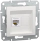 Розетка Schneider Electric Asfora RJ45 тип UTP категория 5E Белая без рамки (EPH4370121) - изображение 1