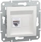Розетка Schneider Electric Asfora RJ45 тип UTP категорія 6 Біла без рамки (EPH4770121) - зображення 1