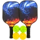 Набір для піклболу 2 ракетки, 4 м'ячі з чохлом SP-Sport PICKLEBALL MT-8729 (деревина, пластик) - зображення 4