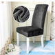 Вельветовый чехол для стула Diana Textile Velvet 48x55 см, Темно-сірий - изображение 2