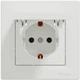 Розетка Schneider Electric Asfora с заземлением и крышкой Белая с рамкой (EPH3100121) - изображение 4