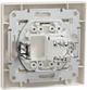 Компьютерная розетка Schneider Electric Asfora RJ45 5 категория UTP Кремовая с рамкой (EPH4300123) - изображение 5