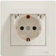 Розетка Schneider Electric Asfora с заземлением и крышкой Кремовая с рамкой (EPH3100123) - изображение 7