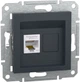 Компьютерная розетка Schneider Electric Asfora RJ45 5 категория UTP Антрацит (EPH4300171) - изображение 1
