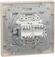 Розетка двойная компьютерная Schneider Electric Asfora RJ45 5 категория UTP Кремовая (EPH4400123) - изображение 3