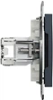 Розетка двойная компьютерная Schneider Electric Asfora RJ45 5 категория UTP Антрацит (EPH4400171) - изображение 2