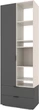 Шкаф Metkas Home A001R 800x420x2300 ЛДСП Антрацит-Кашемир (MA001R-AK) - изображение 1