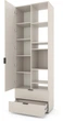 Шкаф Metkas Home A001R 800x420x2300 ЛДСП Кашемир (MA001R-K) - изображение 2