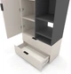 Шкаф Metkas Home A001R 800x420x2300 ЛДСП Кашемир-Антрацит (MA001R-KA) - изображение 4