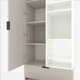 Шкаф Metkas Home A001R 800x420x2300 ЛДСП Кашемир-белый снег (MA001R-KB) - изображение 3