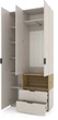 Шкаф Metkas Home A002R 1000x420x2300 ЛДСП Кашемир-Дуб Артизан (MA002R-KD) - изображение 2