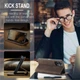 Чохол-книжка CaseMe із нубуку для Xiaomi Poco C65 Темно-коричневий - зображення 7