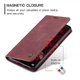 Чохол книжка з магнітом Xiaomi Redmi 13C CaseMe Wine (35388-42) - зображення 6