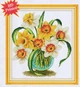 Набір для вишивання за нанесеною на канву схемою "Lily Flower 4". AIDA 14CT printed 32*35 см - зображення 6