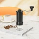 Ручна кавомолка з ергономічною ручкою та керамічними жорнами Coffee Mill механічний млин для кавових зерен з регулюванням помелу, чорний (100170743) - зображення 2