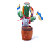 Танцующий поющий кактус Украинка Стефания Dancing Cactus с подсветкой 32 см (Без цензуры) повторюшка и USB - изображение 3