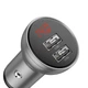 Автомобильное зарядное устройство Baseus Digital Display Dual USB 4.8A Car Charger 24W (CCBX-0S) Silver - изображение 2