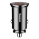 Автомобільний зарядний пристрій Baseus Circular Plastic 30W 2USB Швидка зарядка QC 3.0 (CCALL-YD01) Black - зображення 4