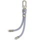 Кабель - брелок USB Hoco GH5 Type-C to Lightning PD20W 0.22m, Blue - зображення 2