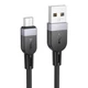 Кабель Hoco X109 Silicone USB to MicroUSB 2.4A, Black - зображення 4