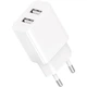 Мережевий зарядний пристрій Gelius Simple GP-HC059 2.4A Cable USB to Type-C, White - зображення 1