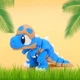 Флекси игрушка «Динозаврик T-Rex Blue» flexi, подвижная, антистресс - изображение 3