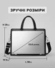 Сумка для документов и ноутбука 38x28x6 / деловой портфель для офиса, черный - изображение 5