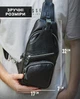 Рюкзак-слінг на одне плече Tidin Bag 32321 Чорний 17х32х7 см - зображення 3