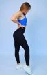 Лосины женские спортивные с эффектом push-up пуш-ап Бесшовные Тайтсы Черный размер М (70002) - изображение 2