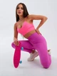 Лосины женские спортивные с эффектом push-up пуш-ап для фитнеса и йоги Бесшовные Тайтсы Фуксия Розовые размер S (70129) - изображение 6