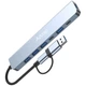 USB Type-C хаб / концентратор Addap MH15D | Розгалужувач 7в1: USB 3.0 + USB 2.0 + SD + MicroSD + Type-C + PD - зображення 4