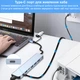 USB Type-C хаб / концентратор Addap MH15D | Розгалужувач 7в1: USB 3.0 + USB 2.0 + SD + MicroSD + Type-C + PD - зображення 8