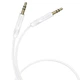 Аудіокабель BOROFONE BL16 3.5mm male to 3.5mm male, PVC, 1m, White - зображення 3