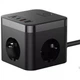 Мережевий фільтр Baseus E00066400117-00 PowerCombo Cube Power Strip 3xAC+2xUSB+2xType-C 30W (150 см) Black - зображення 1