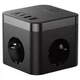 Мережевий фільтр Baseus E00066400117-00 PowerCombo Cube Power Strip 3xAC+2xUSB+2xType-C 30W (150 см) Black - зображення 2