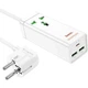 Мережевий подовжувач Hoco AC9A Talent PD30W (1C2A with 1 socket) Desktop Charger White - зображення 1