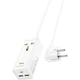 Мережевий подовжувач Hoco AC9A Talent PD30W (1C2A with 1 socket) Desktop Charger White - зображення 4