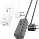 Мережевий подовжувач Hoco AC9A Talent PD30W (1C2A with 1 socket) Desktop Charger Black - зображення 4