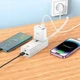 Мережевий подовжувач Hoco AC9A Talent PD30W (1C2A with 1 socket) Desktop Charger White - зображення 7