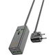 Мережевий подовжувач Hoco AC9A Talent PD30W (1C2A with 1 socket) Desktop Charger Black - зображення 3