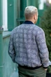 Лляний бомбер VIL'NI Річмонд темно-синій з сірим 48 - зображення 3