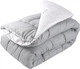Одеяло Руно зимнее евро 200x220 см антиаллергенное волокно Grey White (322.52_Grey White) - изображение 1